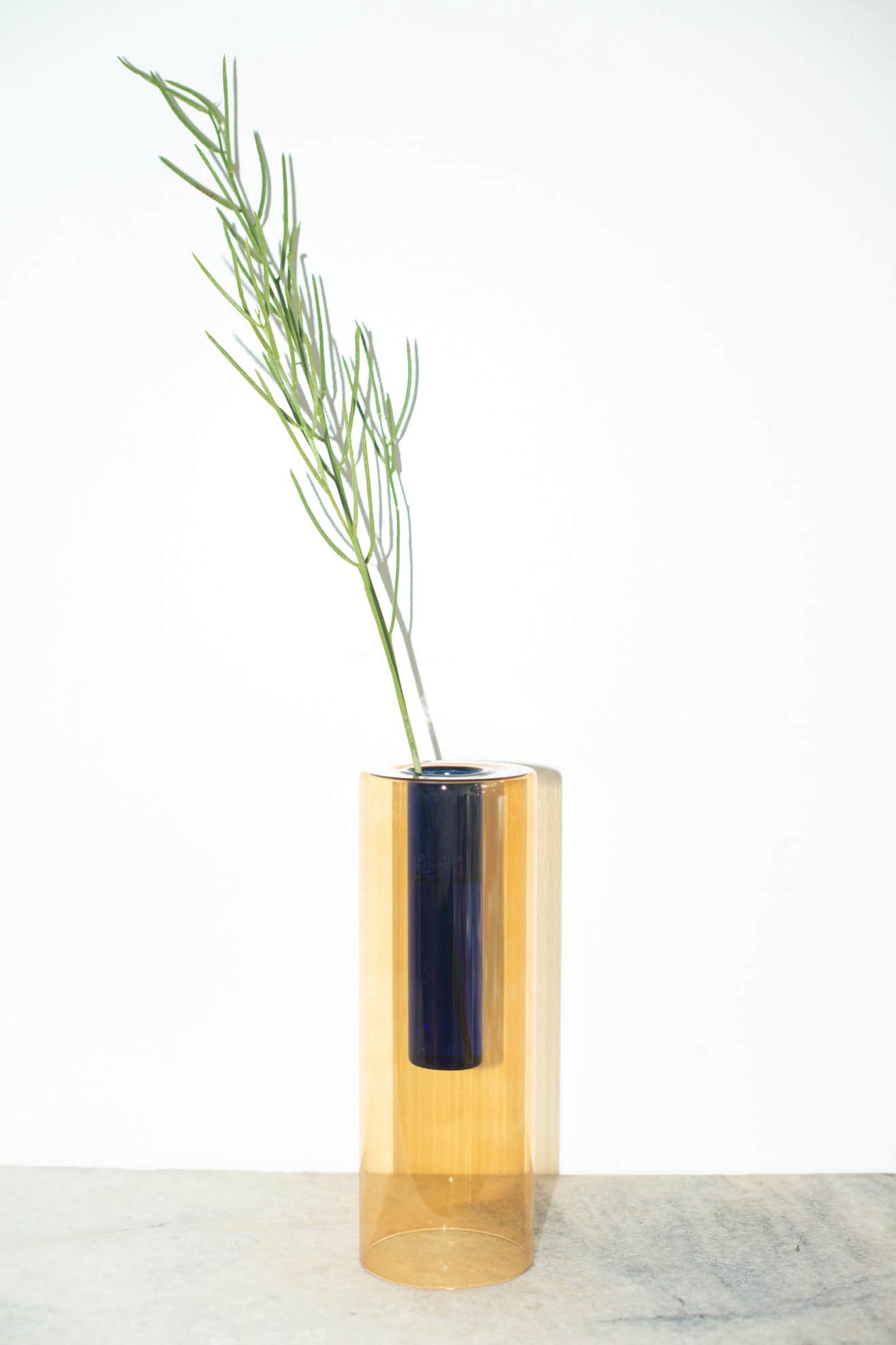 Duotone Reversible Glass Vase (Tall)